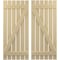 Ekena Millwork Americraft 6-Board (2 Batten) Wood Spaced Board-n-Batten Shutters w/ Z-Bar, ARW102SB623X77NTH, PR ARW102SB623X77NTH - alternate 1